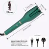 Krultangen Automatische Haar Krultang Knop Ijzer Negatieve ionen Keramische Roterende Golf Magic Roller Spin Wand Styling Tool 230828