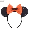 Hair Accessories Spider Halloween Festival Headband 5'' Sequin Bow 3.3'' Mouse Ears Hairband For Girl Woman DIY Boutique Party Hair Accessories 230828