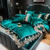 침구 세트 Justchic Spring Summer Luxury Beddings 세트 Queen Size Duvets 커버 침대 시트 베개 케이스 퀼트 200x230cm 230828