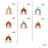Keychains Lanyards Weaving Rainbow For Women Tassel Rame Keyrings Key Holder Jewelry Drop Delivery Fashion Accessories Dhmmc