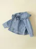 Giacche Giacca di jeans da ragazza Primavera e autunno 2023 Cardigan alla moda per bambini Cappotto casual per bambini