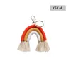 Keychains Lanyards Weaving Rainbow For Women Tassel Rame Keyrings Key Holder Jewelry Drop Delivery Fashion Accessories Dhmmc