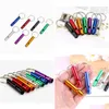 Keychains Lanyards Metal Whistle Portable Self Defense Keyrings Rings Holder Car Key Chains Accessories Outdoor Cam Survival Mini To Dhcn3