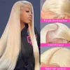 613 Honey Blonde 30 40 Inch Straight Wig 13x4 Transparent Lace Front Human Hair Wigs Brazilian for Black Women 180%