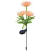 Solar Outdoor Light With Glowing Flower Stem Decorative IP65 Waterproof Last Up To 8H 600mAh For Park Patio Pathway