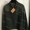 여성 데님 재킷 디자이너 빈티지는 오래된 데님 재킷 자수 편지 패션 긴 슬리브 재킷