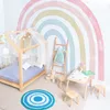 Wall Stickers Funlife Watercolor Rainbow Wallpaper Seamless Fabric Mural Living Room Waterproof Bedroom Home Decoration 230829