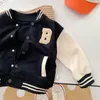 Jaquetas Urso Líder Crianças Bebê Meninas Outono Primavera Manga Completa Patchwork Alfabeto Beisebol Uniforme Crianças Meninos Outwear Casaco Casaco 2-7Y 230829