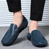 Kleid Schuhe Männer Casual Schuhe Luxus Marke Sommer Echtes Leder Herren Loafer Mokassins Aushöhlen Atmungsaktive Slip auf Fahren Schuhe BTMOTTZ 230829