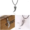 Pendentif Colliers Punk Acier inoxydable Hommes Bijoux Dominatrice Forme Os Amulette Accessoires