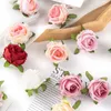 100st konstgjorda blommor DIY Candy Box Cake Home Decor Juldekorativa kransar Bröllopsfest Garden Roses Arch Silk Fake HKD230829