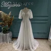 Urban Sexy Dresses Mryarce Trending Detachable Statement Sleeves Plunging Neck Open Back Lace Wedding Dress Bridal Gowns 230828