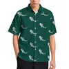 Herrklänningskjortor Whale Shark Beach Shirt Ocean Animals Print Hawaiian Casual Mens Y2K Bluses Kort ärmar Grafiska kläder plus storlek 230828