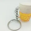 Keychains Simulation Bear Cup Pendant Plastic DIY Key Chains Fit For Car/Bags Fashion Acrylic Charm Ring One Piece Y15801