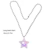 Pendant Necklaces E0BE Light Up LED Shaped Flashing Necklace Holiday Party Favor Gift Supplies For Kids Adults