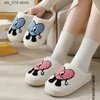 Bad Bunny Un Verano Sin Ti Autumn Winter Fulffy Fur Plush Fleece Flat Love Heart Indoor Slippers Couple Shoes T230828