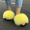 Girl Fluffy Arrival New Slippers Ladies Indoor Warm Furry Flip Flops Women Amazing Plush Fur Slides Wholesale Hot T23082 c9b3