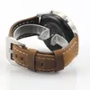 Horlogebanden Echt lederen horlogeband 20 mm 22 mm 24 mm 26 mm Mannen dikke horlogebanden Armband riem met metalen gesp voor horloge 230828