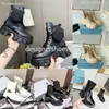 Designer Boot Hommes Femmes Rois Bottes Cheville Martin Boot Pocket Noir Bootss Nylon Chaussures Militaires Inspiré Combat Avec Boîte 35-45
