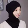Vêtements ethniques Femmes musulmanes Couverture complète Intérieur Hijab Caps Front Cross Islamique Underscarf Bonnet Modal Sous Écharpe Coton Turbante Mujer