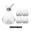 Tazze Iceberg Decanter per vino Trasparente senza piombo in cristallo Bollitore per l'acqua Completo per la casa Fiore Tè Bicchiere Accessori per vino 230828