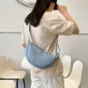 Evening Bags New Trend Checker Crossbody Bag Fresh Girl Student Leisure Shoulder Korean Version Lightweight Dumpling Bun 230828