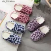 Slippers COOTELILI Women Home Slippers With Faux Fur Flats Heel Winter Shoes Keep Warm Shoes For Woman Leopard Print Basic 36-45 T230828