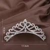 Hair Clips Korean Rhinestones Pearl Bridal Combs Wedding Crystal Princess Crown Hairpins Women Accessories