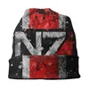 Bérets Mass Effect N7 Splatter Skullies Bonnets Chapeau Mode Automne Hiver Rue Unisexe Casquette Adulte Été Chaud Bonnet Tricot Chapeaux