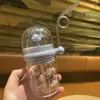 Bouteilles d'eau Vaporisateur Bouteille Enfants Bébé Sippy Tasses Tasse De Voyage Avec Paille Et Sangle Portable Facile À Nettoyer Livraison Gratuite