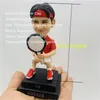 Poupées Bobblehead en pâte polymère faite de dessin animé, poupée de tennis de 10 cm de hauteur, figurines Federer, marionnettes amusantes, kit rouge, collections en édition limitée 230829