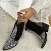 Western Boots Black Women in Studded Embelled Punk Pointed Toe Square Heel Rubber Sole Cool Fashion Biker Shoes Ladies T230829 86