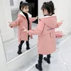 Manteau en duvet pour filles, veste parka d'hiver à la mode, vêtements d'extérieur chauds pour adolescentes, tenue à capuche en fourrure pour enfants de 4 6 8 10 12 ans