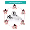 Dispositivi per la cura del viso Globi di ghiaccio Rullo freddo in acciaio inossidabile Pelle Beauty Spa Globo di raffreddamento Sfera per massaggio Cura del viso Cryo Freeze Stick 230828