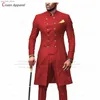 2023 Новые костюмы для мужчин Slim Fit African Business Wedding Swide Tuxedos Tailor Made Fashion Stand Toup Blazer Bants 2 штуки набор Q230828