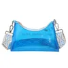 Umhängetaschen Damen Transparente Tasche PVC HandDesigner Casual Wasserdicht Einfache Gitarre Breiter Riemen Brieftasche caitlin_fashion_bags