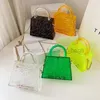 Axelväskor Ice Crack Transparent Lipstick Bag Chain Jelly Women's Shoulder Bag Luxury Cross Body Bag PVC Mini Handbag Caitlin_fashion_bags