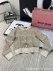 Womens Sweaters designer Early Autumn New Full Jacquard Letter Knitted Cardigan Slim Fit, Stylish and Versatile