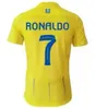 AL Nassr Kit FC Soccer Jerseys Ronaldo 2023 2024 Home Away Away 23 24 Al Hilal Neymar Jr Men Sets Por Football Shirt Al-Nassr piłka nożna