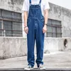 BIB-overaller för man Suspender Pants Men's Jeans Jumpsuits High Street nödställda 2020 Fashion Denim Male Plus Size S-3XL HKD230829