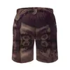 Männer Shorts Jibaro Face Board Sommer Liebe Tod Roboter Hawaii Kurze Hosen Männliche Sportbekleidung Schnell Trocknend Design Strand Badehose