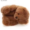 Pluche warm huis cartoon teddy slippers vrouwen zachte beer huis indoor slipper dames schattig grappige vrouwelijke schoenen vrouw T230828 89