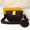 M44823/48813 3A Pochette Bag Date Code Luxury Crossbody 핸드백 좋아하는 멀티 액세서리 지갑 지갑 지갑 지갑 여성 디자이너 지갑 어깨 가방