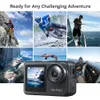 Akaso Brave 7 LE 4K30FPS Action Camera 20mp Sports Camera Touch Screen EIS 2.0 جهاز التحكم عن بعد 131 قدمًا تحت الماء كاميرا