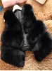 Womens Fur Faux ZADORIN 3XL Autumn Winter Thick Warm Vest Women High Quality Fashion VNeck Short Coat Female Waistcoat 230828