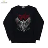 Men's Hoodies Sweatshirts Vintage Oversize Grunge American Gothic Wing Angel Clothing Street Hip Hop Y2k Hoodie Women Man Harajuku Jacket Black Sweater 230829