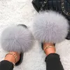 Women Fur Slide Female Furry Sandals Lady Outdoor Fluffy Summer Luxury Flat Shoes Women Better Quality