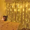 Strings LED Guirlande Rideau Lumières 8 Modes USB Télécommande Fée Chaîne De Mariage Décor De Noël Pour La Maison Ramadan Festival Lampe