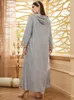 Plus size Dresses TOLEEN Women Plus Size Maxi Dresses Luxury Chic Elegant Long Sleeve Casual Abaya Muslim Turkish Evening Party Robe Clothing 230828