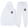 Men's Hoodies Four Seasons 2-Piece Set Of Sportswear Hooded Sweatshirt Drawstring Pants Sports Running